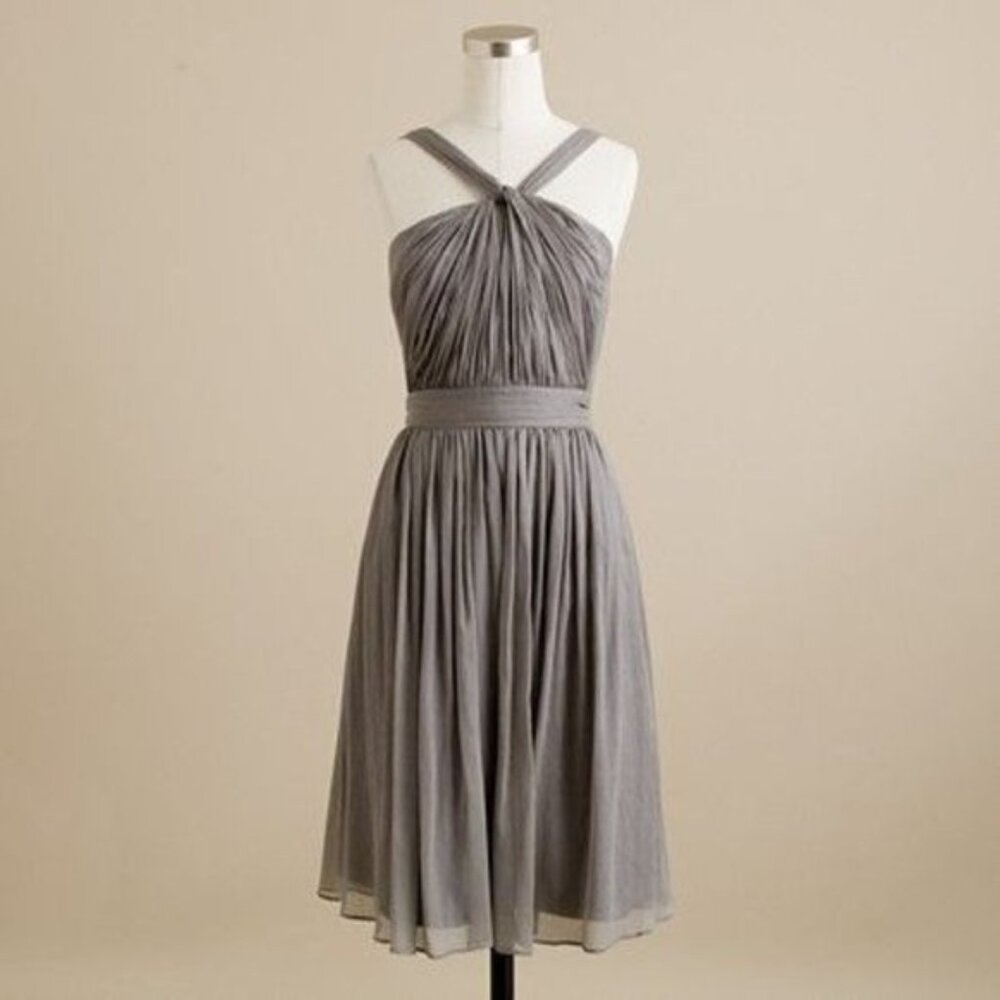 J.Crew Sinclair Gray Formal/Bridesmaid Dress